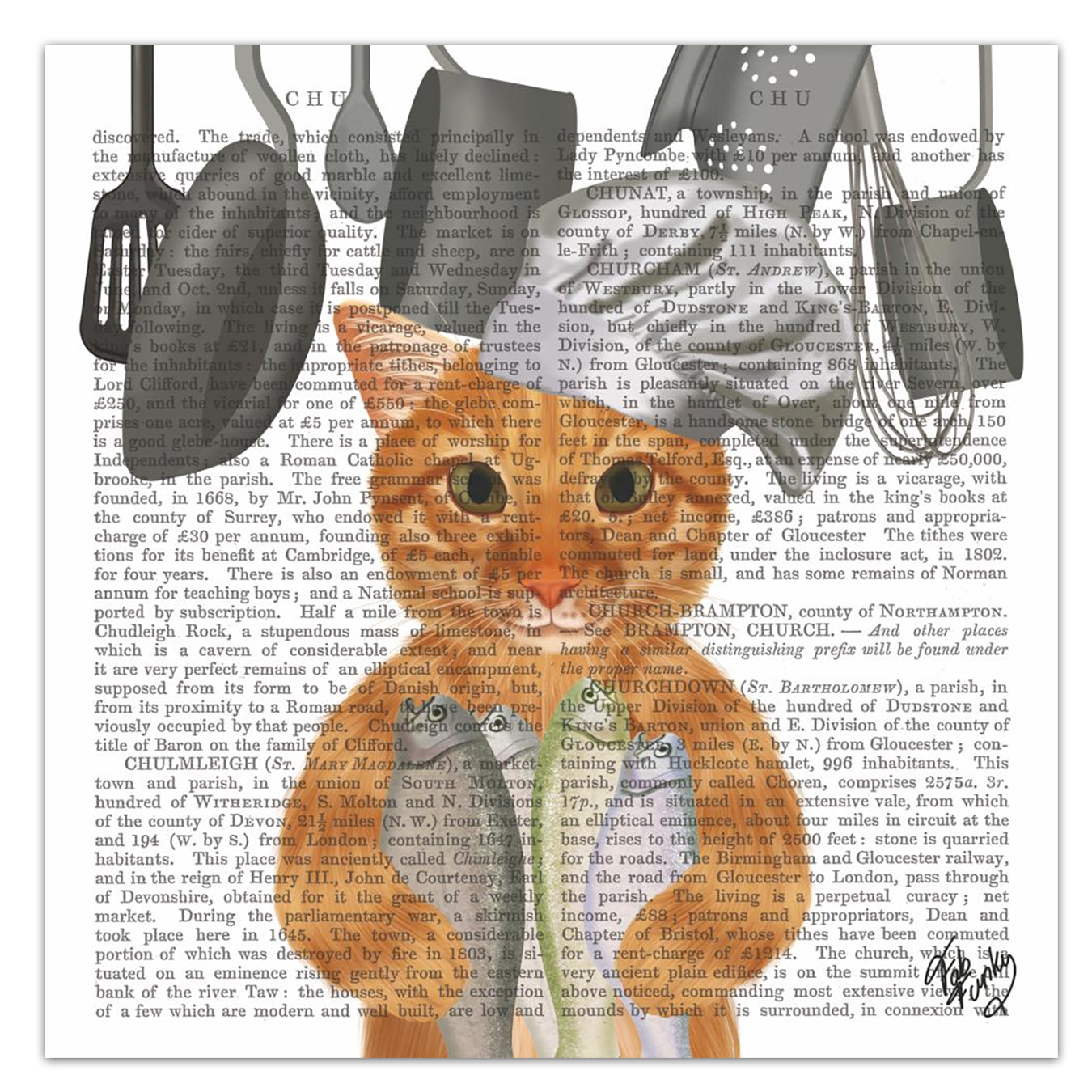 Cat Chef Paper Luncheon Napkins