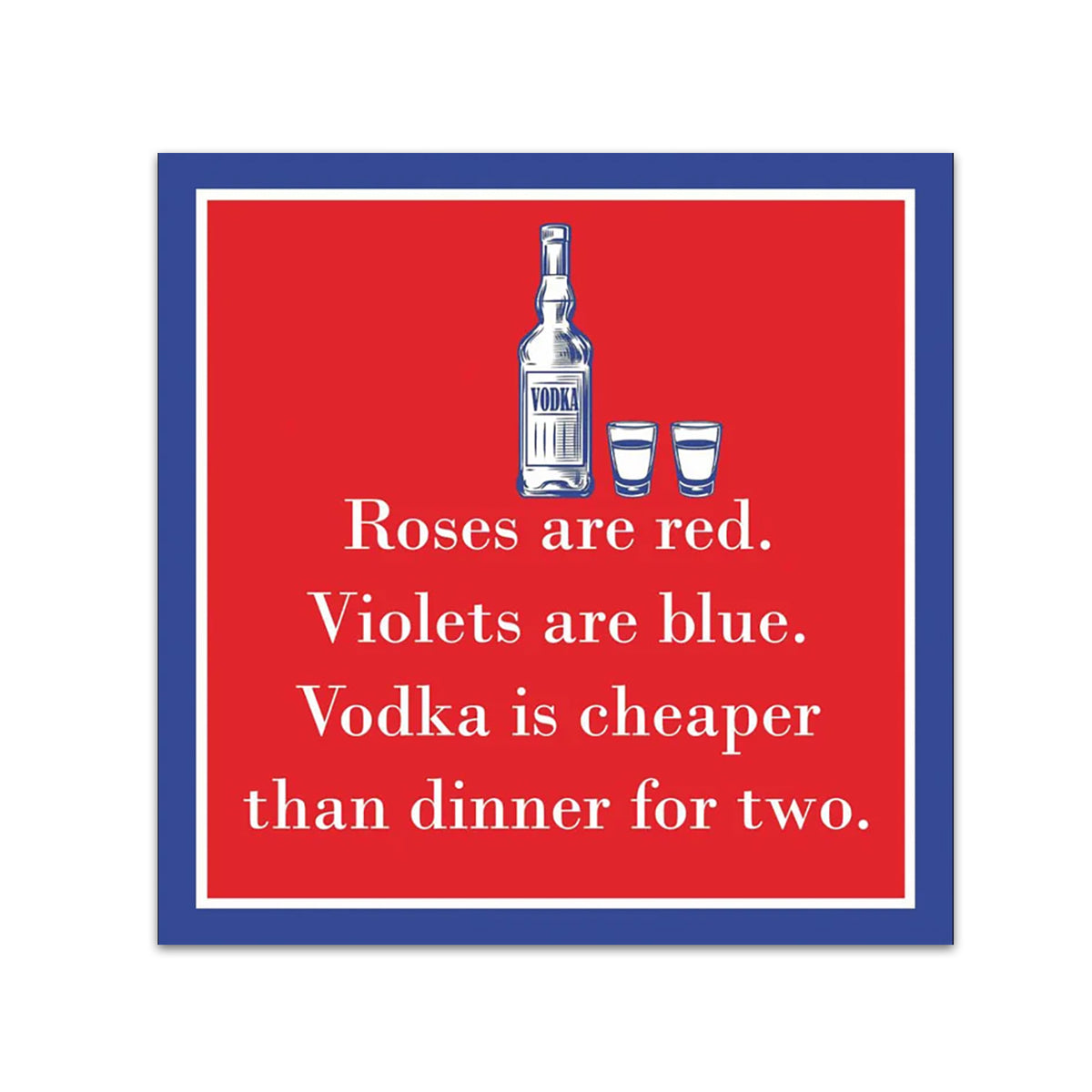 Roses are Red Funny Paper Cocktail Napkins