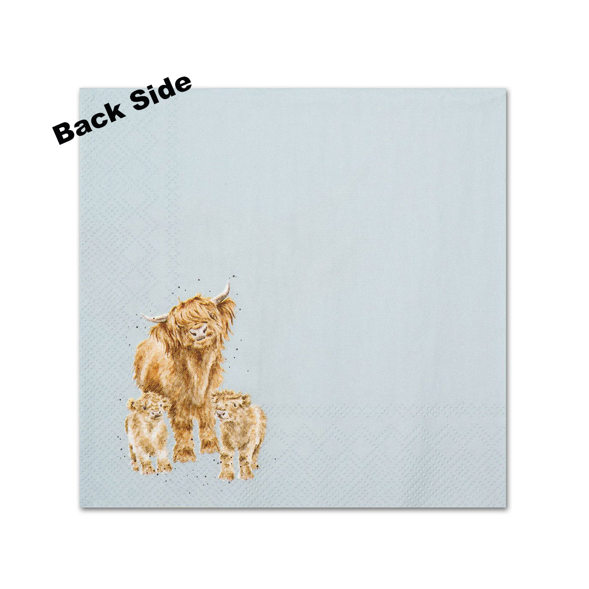Highland Cattle Paper Beverage Napkins by Wrendale