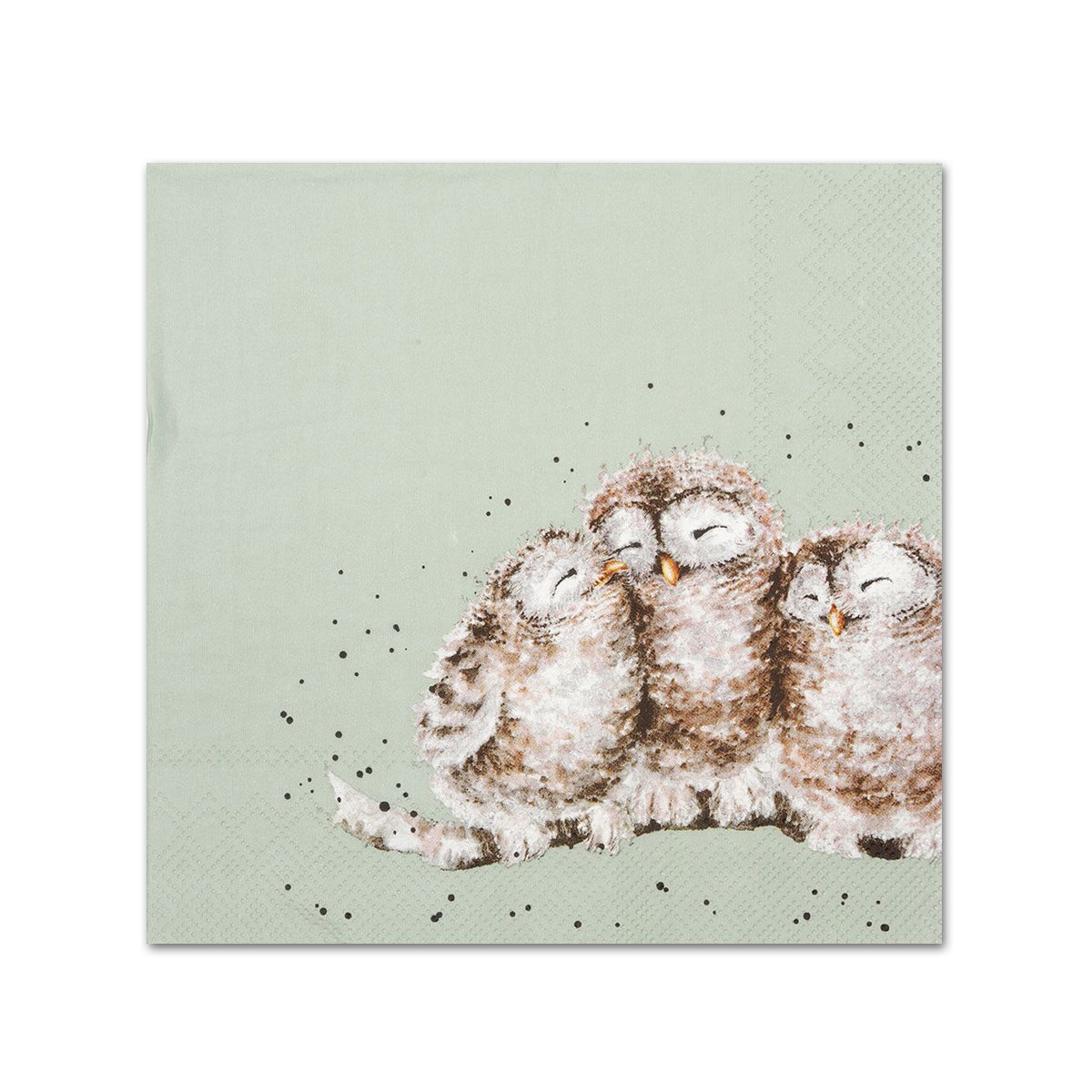 Owl's Together Paper Beverage Napkins by Wrendale