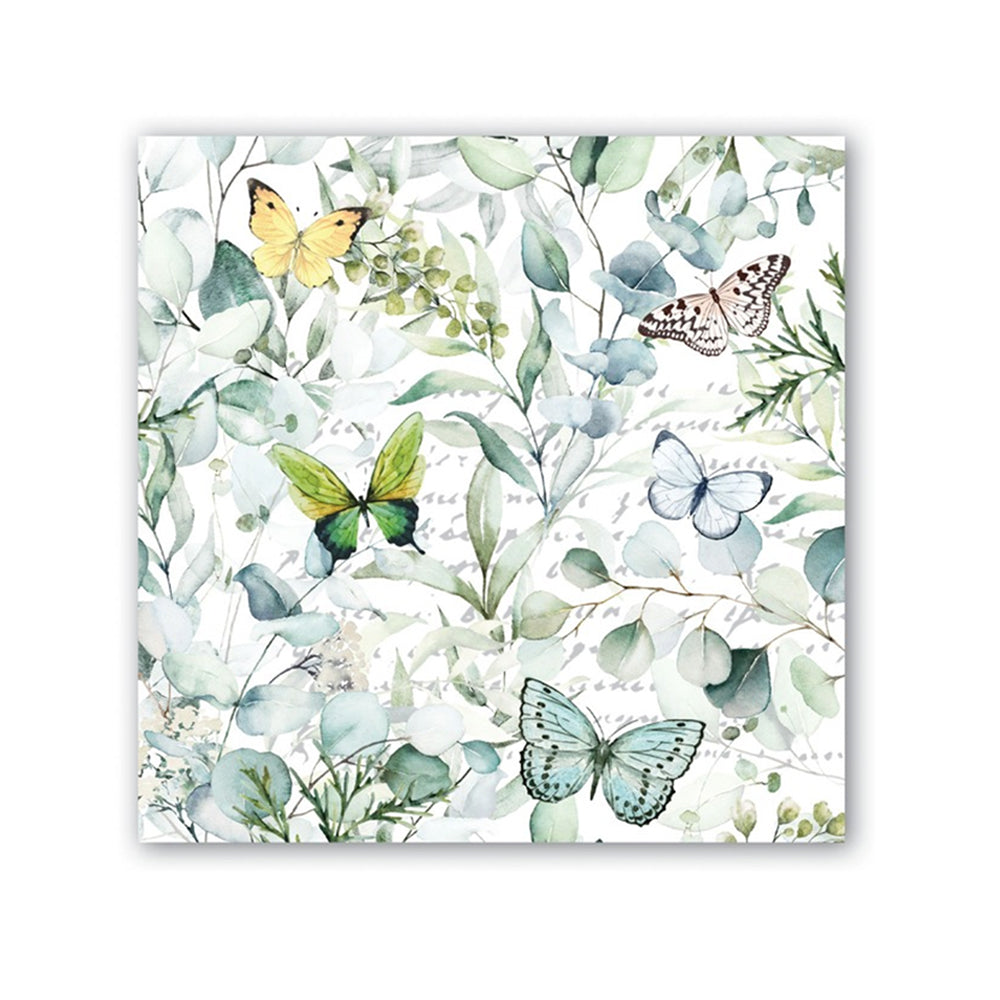 Butterfly Fields Paper Beverage Napkins