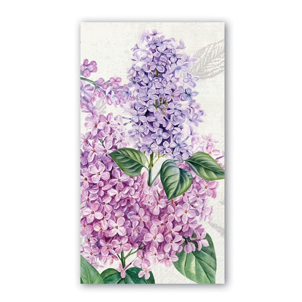 French Lilacs Paper Guest Towels - Buffet Napkins