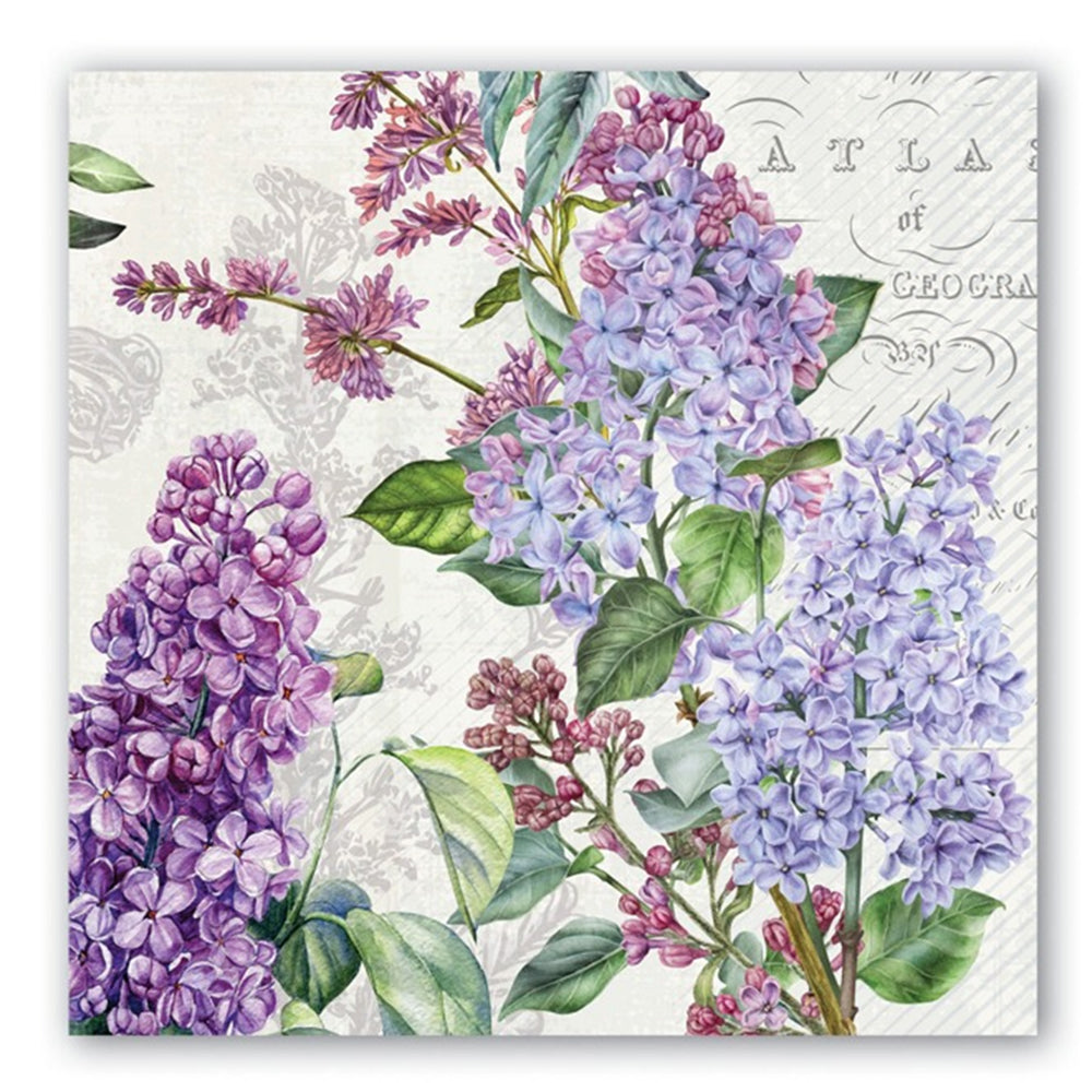 French Lilacs Paper Luncheon Napkins