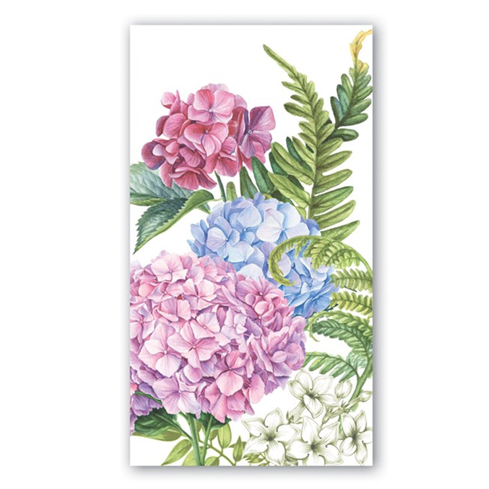 Wild Hydrangea Paper Guest Towels - Buffet Napkins