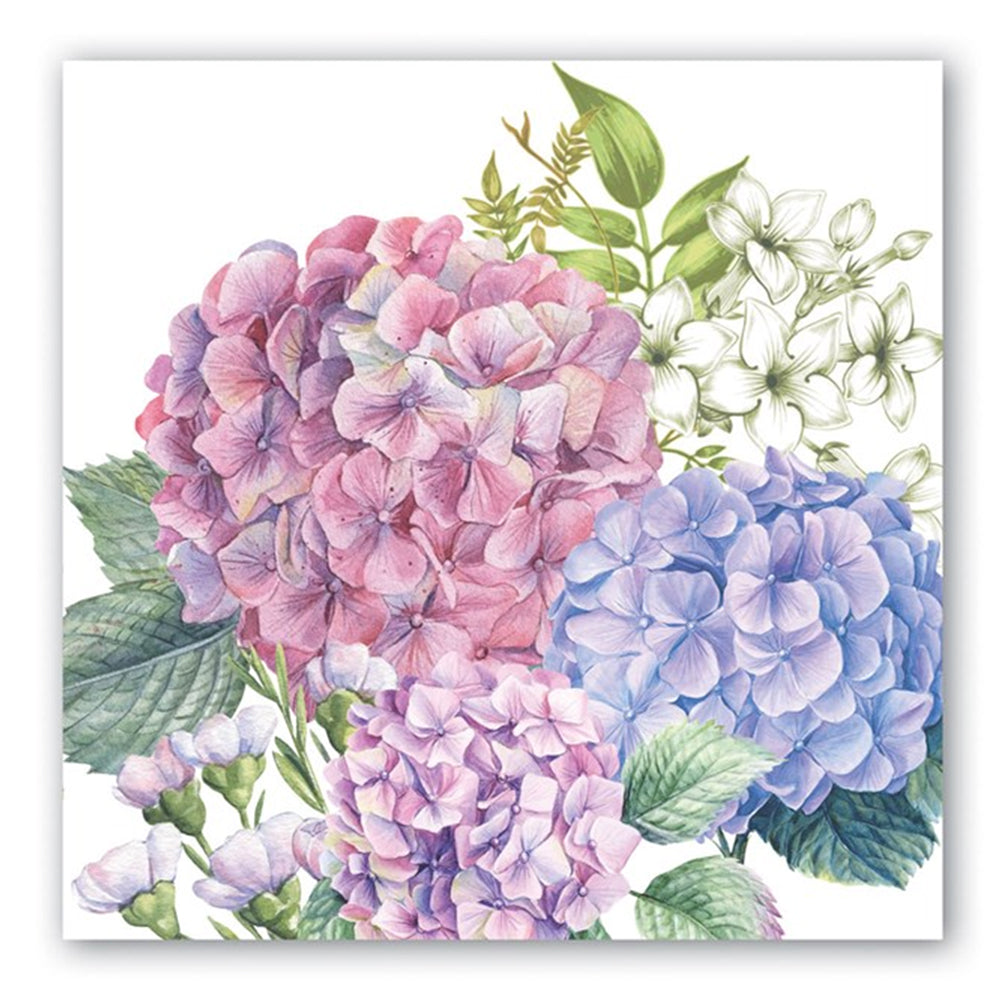 Wild Hydrangea Paper Luncheon Napkins