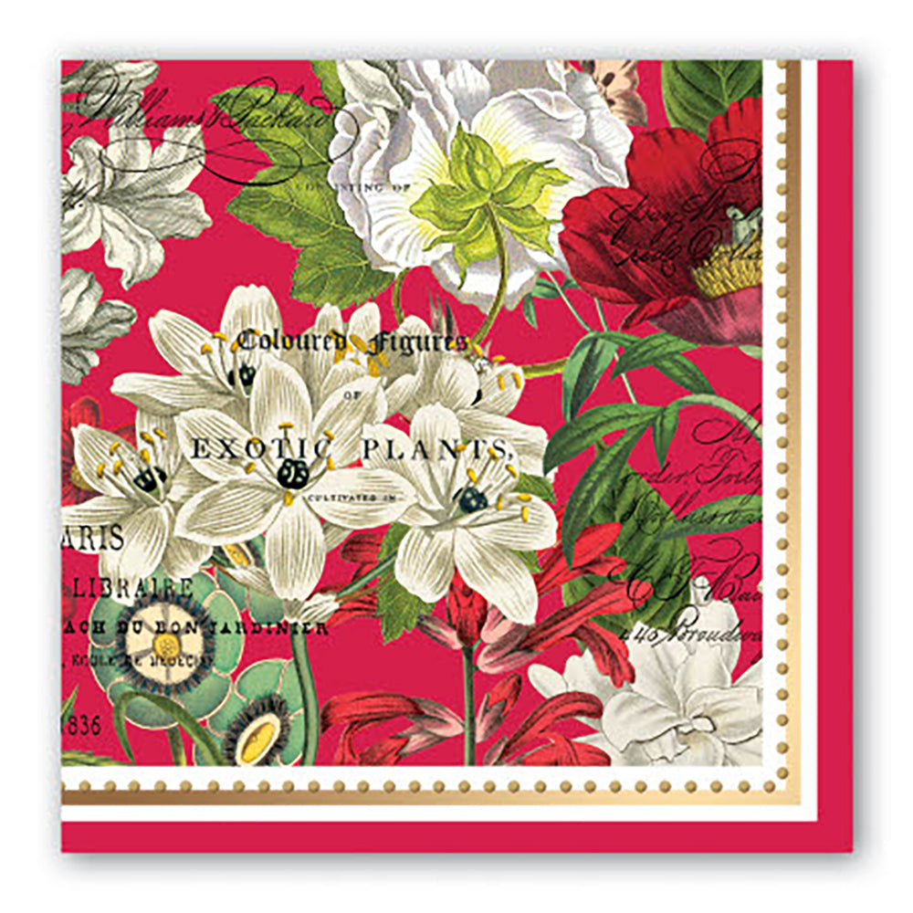 White Christmas Paper Luncheon Napkins