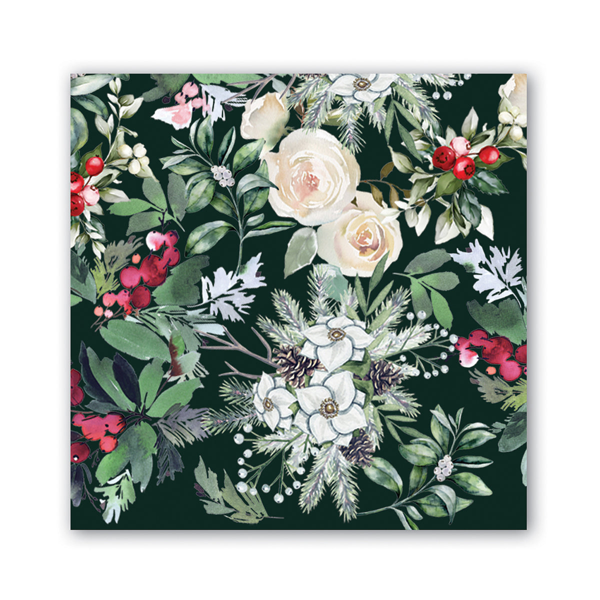 Winter Garden Paper Beverage Napkins