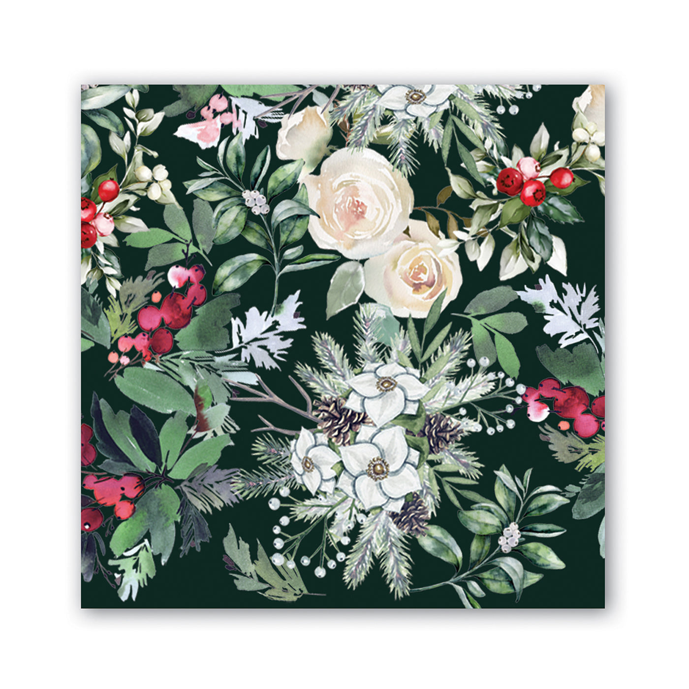 Winter Garden Paper Beverage Napkins