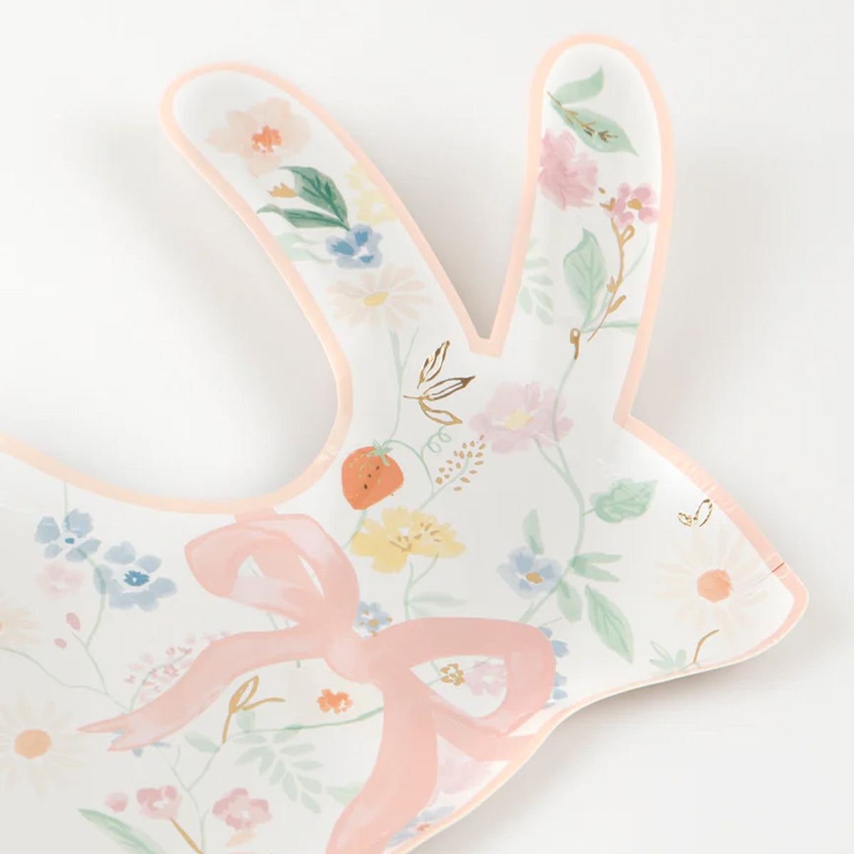 Easter Bunny Garden Shaped Paper Plates