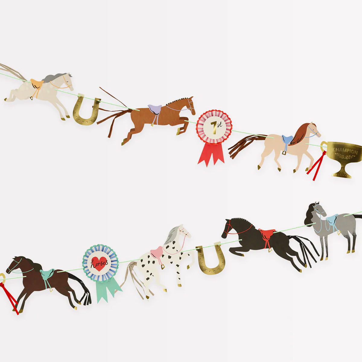 Party Pones Equestrian Cut-Out Paper Streamer