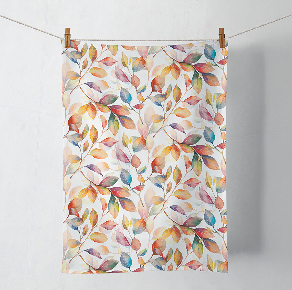 Blanket of Autumn Leaves Cotton Kitchen Towel