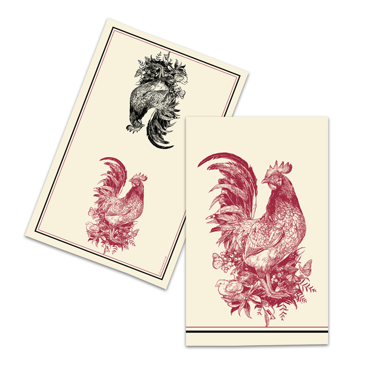 Country Pride Roosters Cotton Kitchen Towel