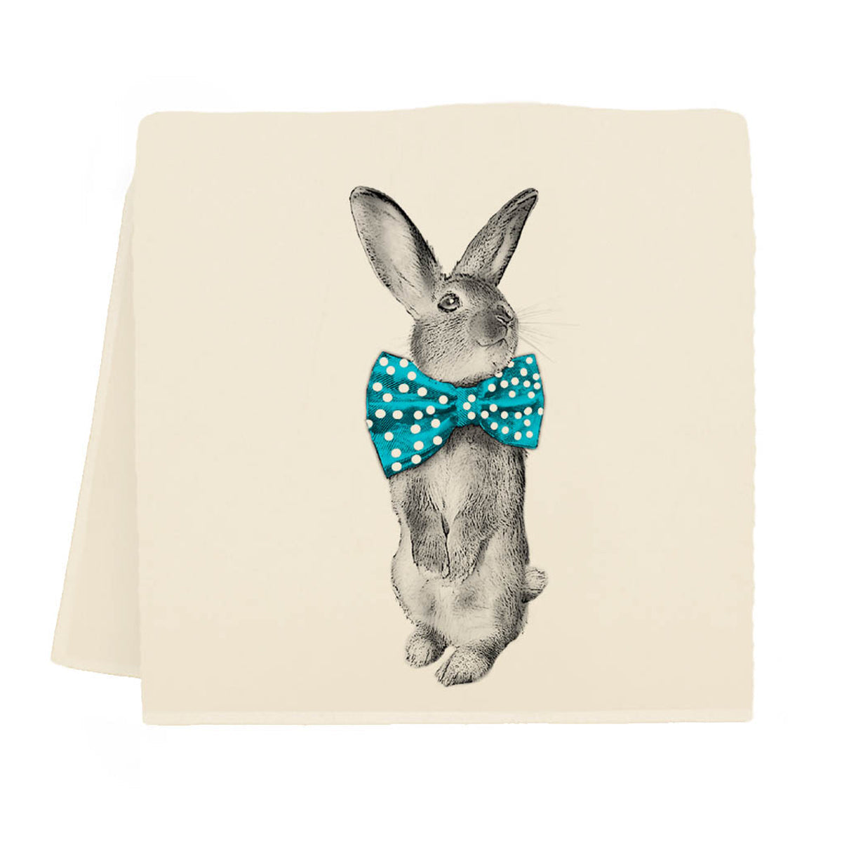 Bunny Bowtie Kitchen Towel by Eric & Christopher