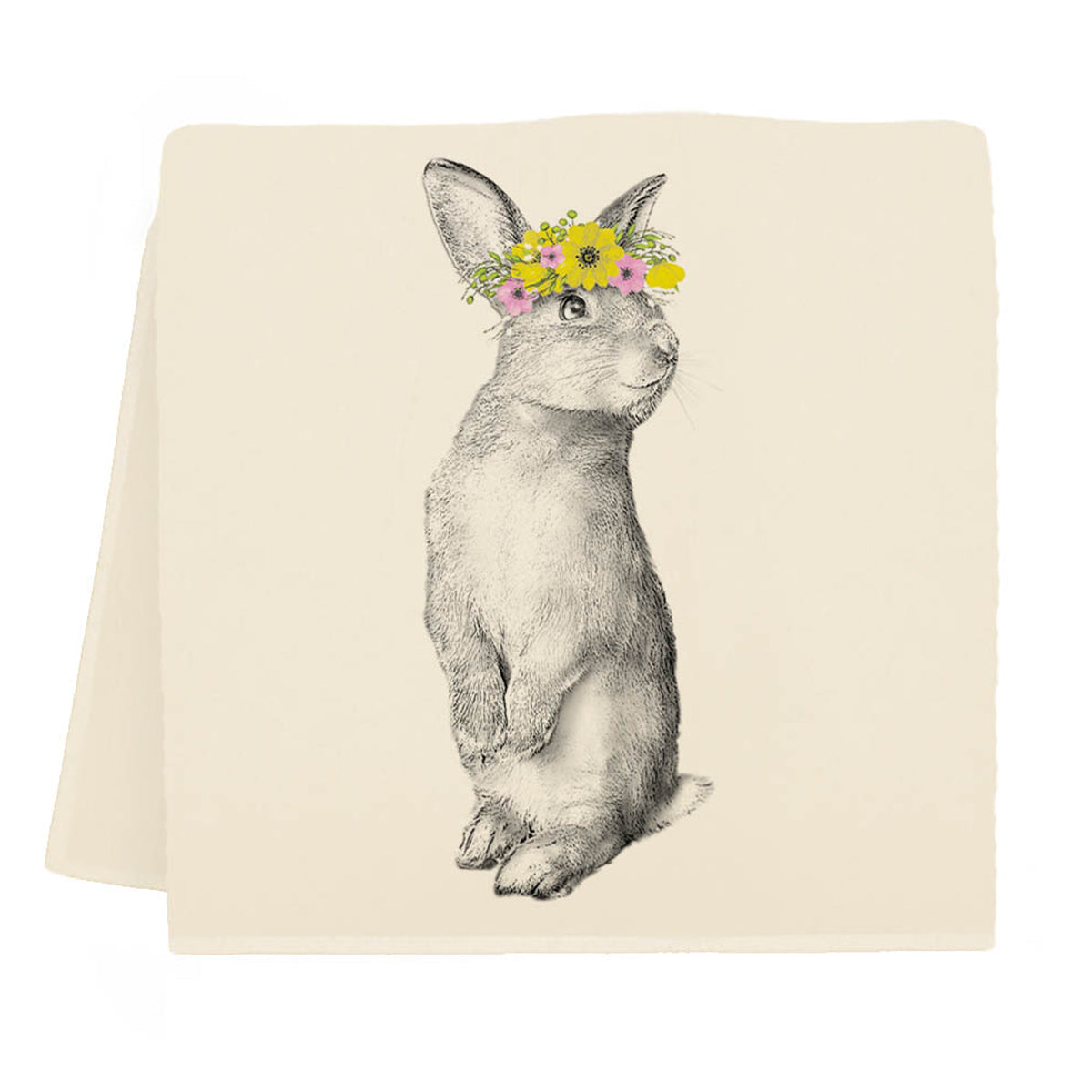Peaches the Bunny Kitchen Towel by Eric & Christopher