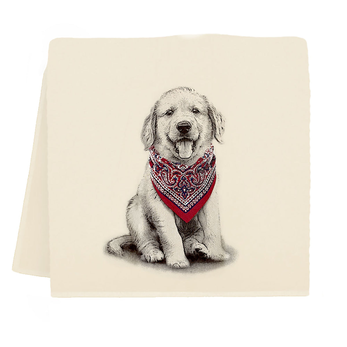 Bandana Puppy Kitchen Towel by Eric & Christopher