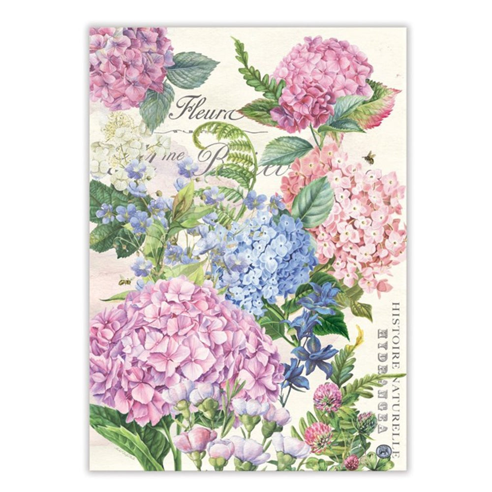 Wild Hydrangea Cotton Kitchen Towel