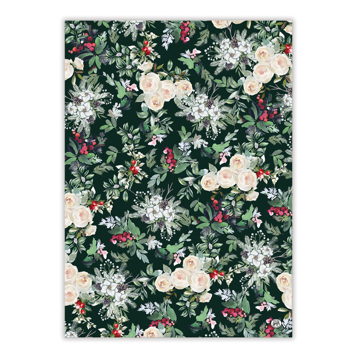 Winter Garden Cotton Kitchen Towel