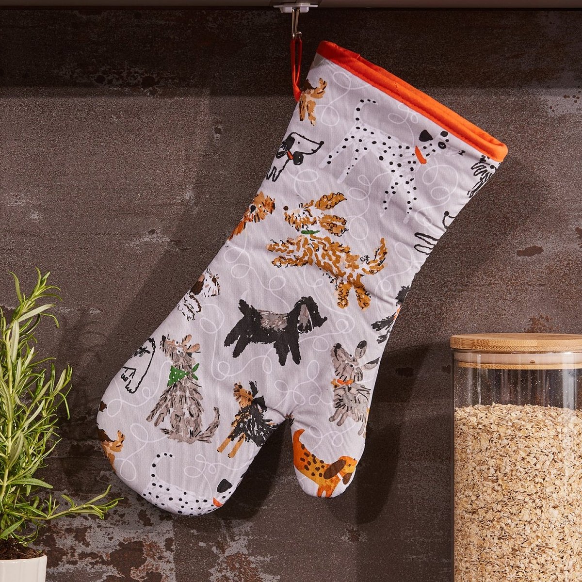 Dog Days Cotton Oven Mitt
