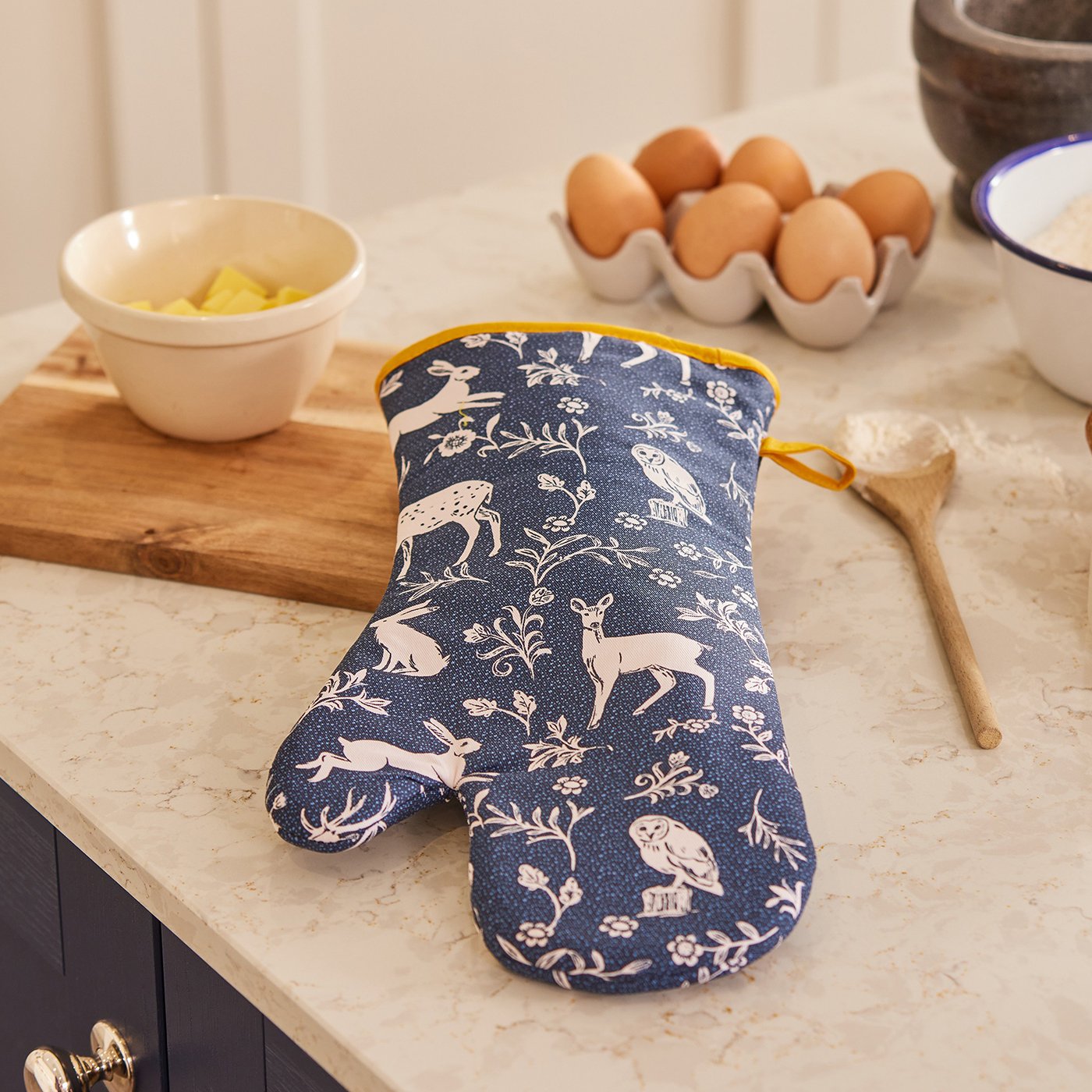 Heavy Peacock Oven Mitt – Wild Cotton Linens