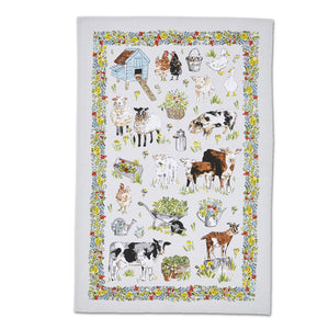 Portman Farm Animals Cotton Tea Towel