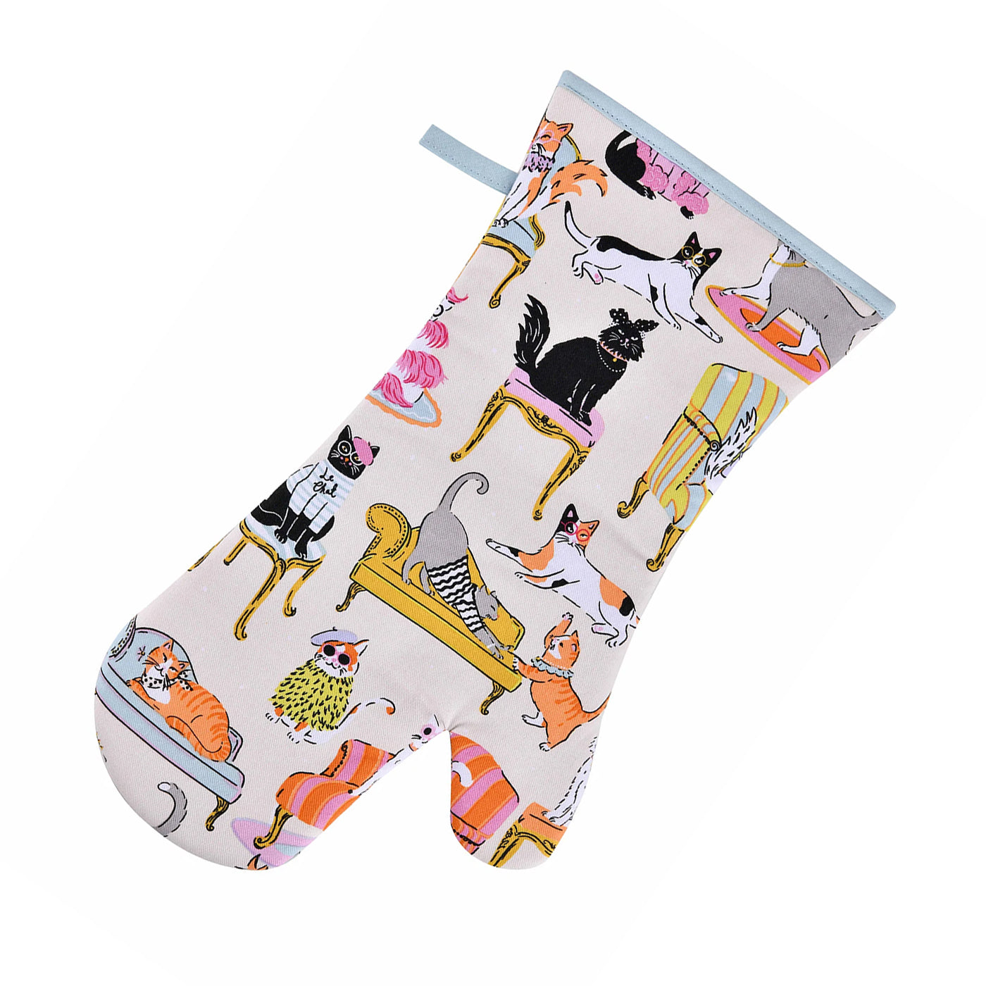 Cool Cats Cotton Oven Mitt