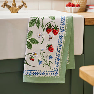 Strawberry Patch Cotton Kitchen Towel
