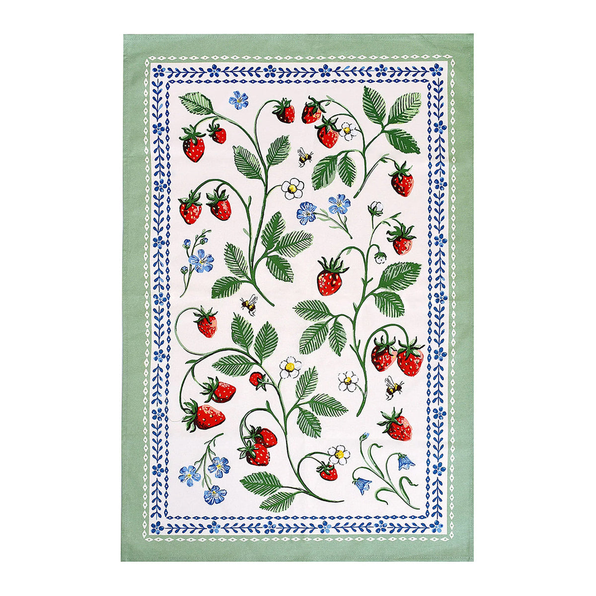 Strawberry Patch Cotton Kitchen Towel