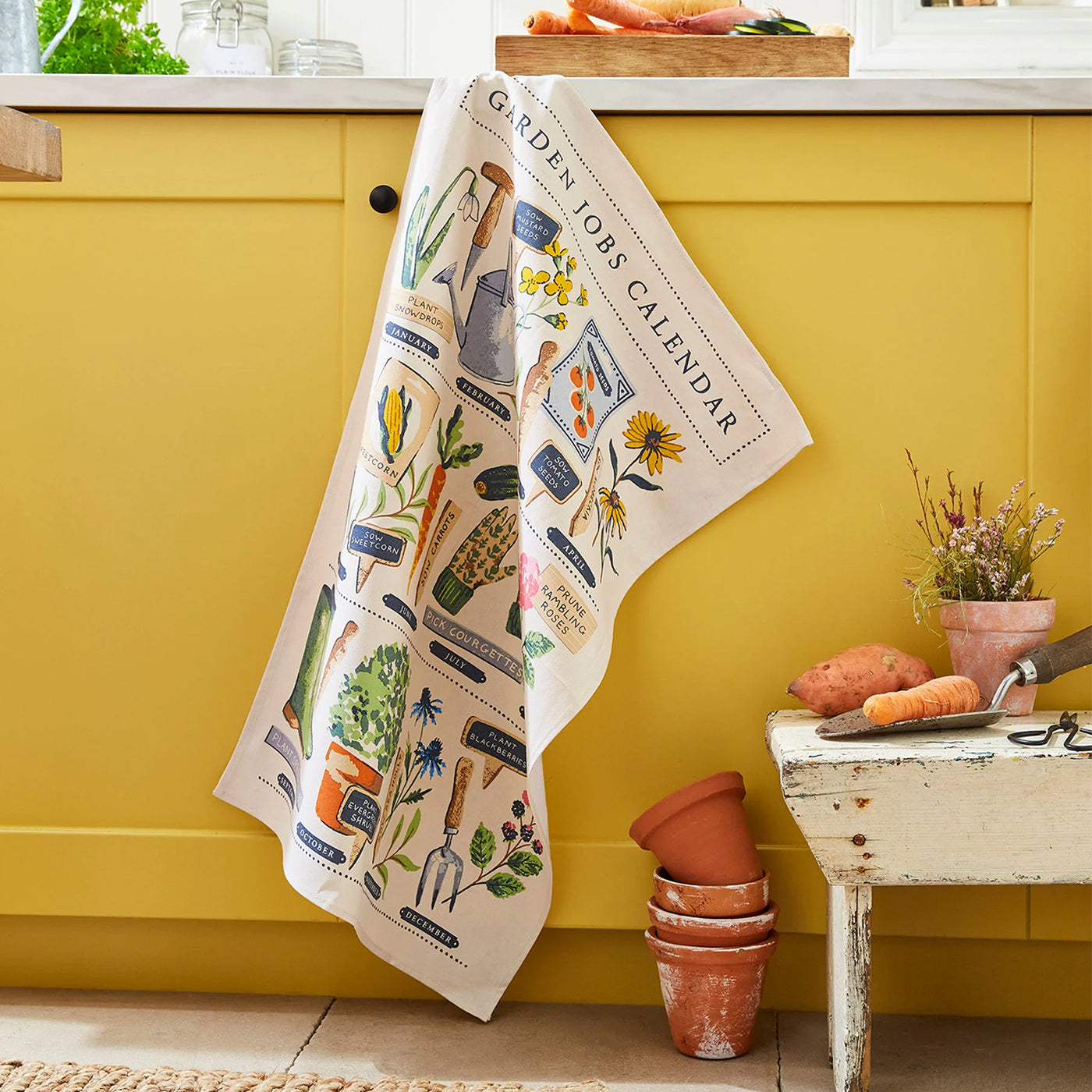 Time to Grow Jobs Cotton Kitchen Towel