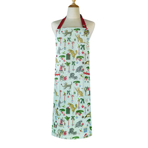 Christmas Morning Cat Patrol Cotton Apron