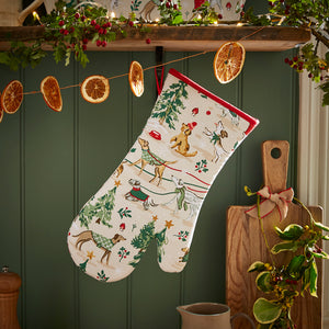 Christmas Dog Walkies Cotton Oven Mitt