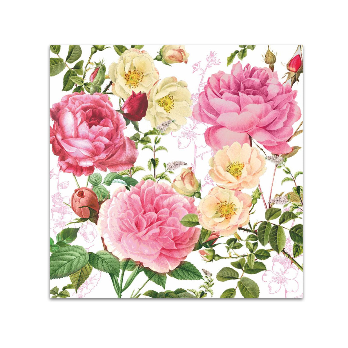 Rosalie Garden Paper Beverage Napkins