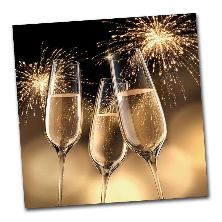 Champagne Celebration Luncheon Napkins