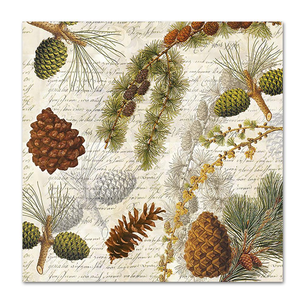 Forest Botanical Paper Napkins - Luncheon