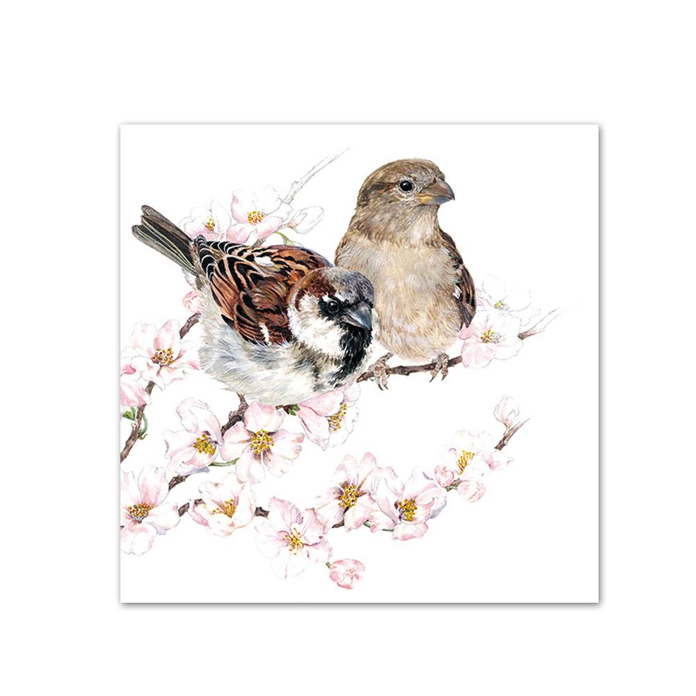 Sparrows Blossom Beverage Napkins