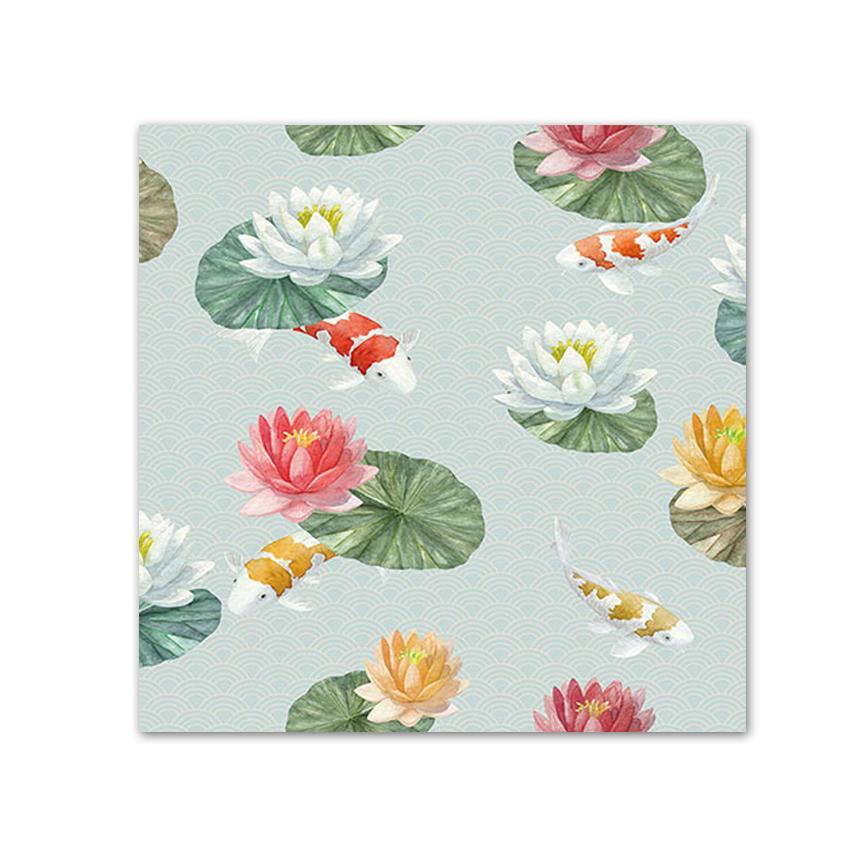 Koi Pond Beverage Napkins