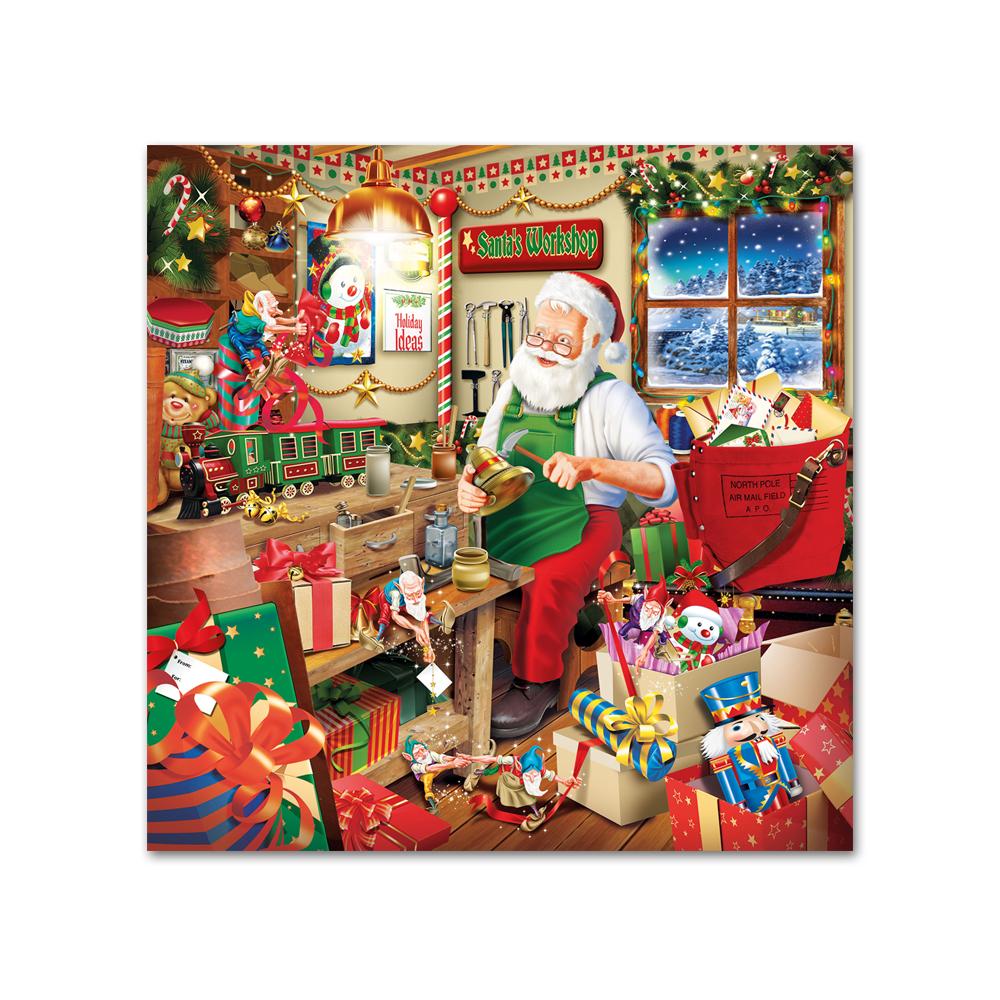 Santa's Workshop Paper Beverage Napkins