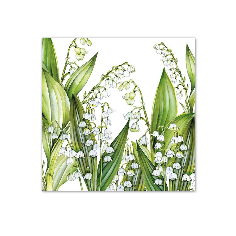 Sweet Lilies Paper Beverage Napkins