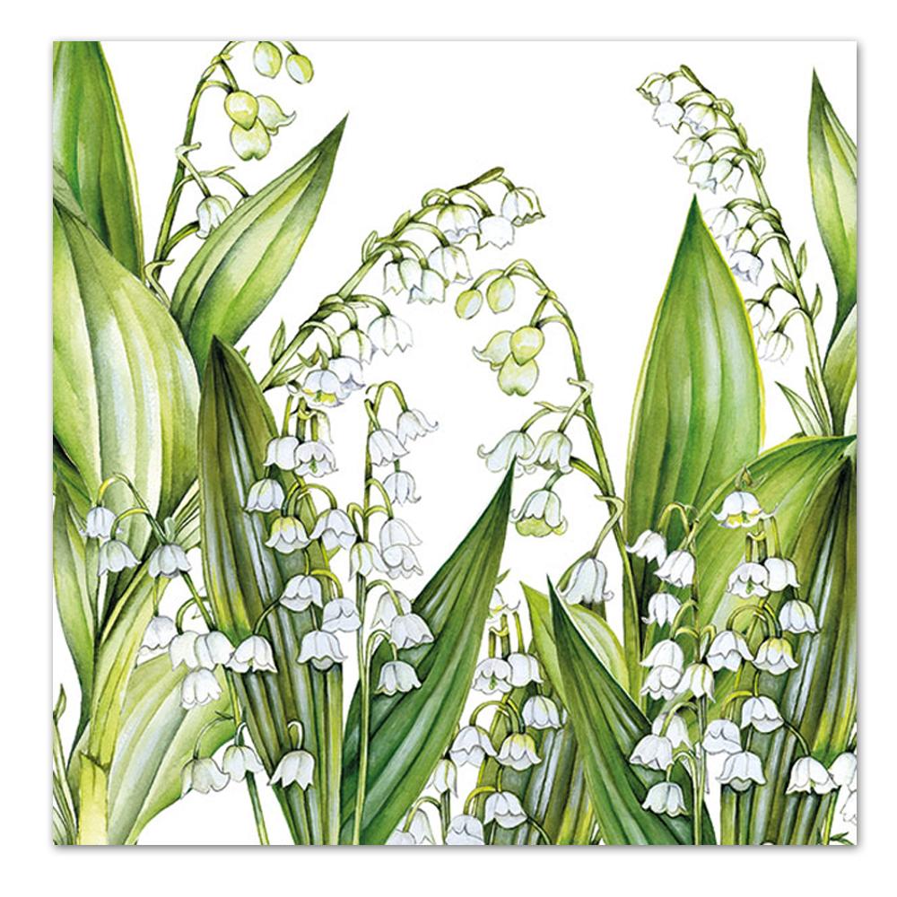 Sweet Lilies Paper Luncheon Napkins