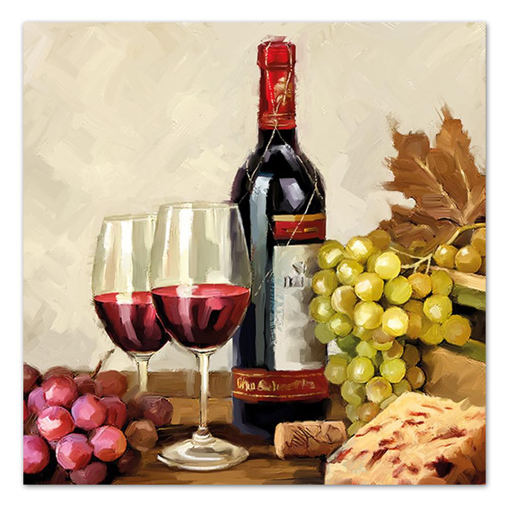 Wine & Grapes Paper Luncheon Napkins