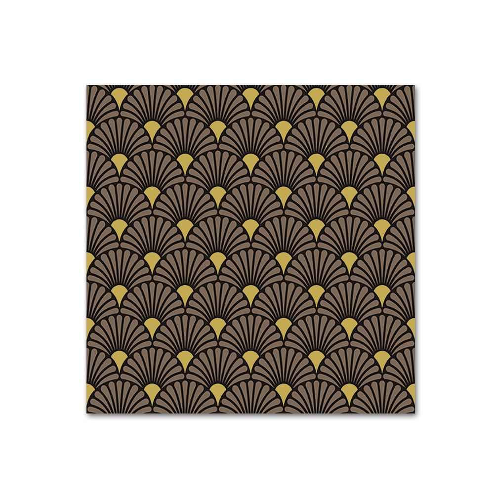 Art Deco Black & Gold Paper Beverage Napkins