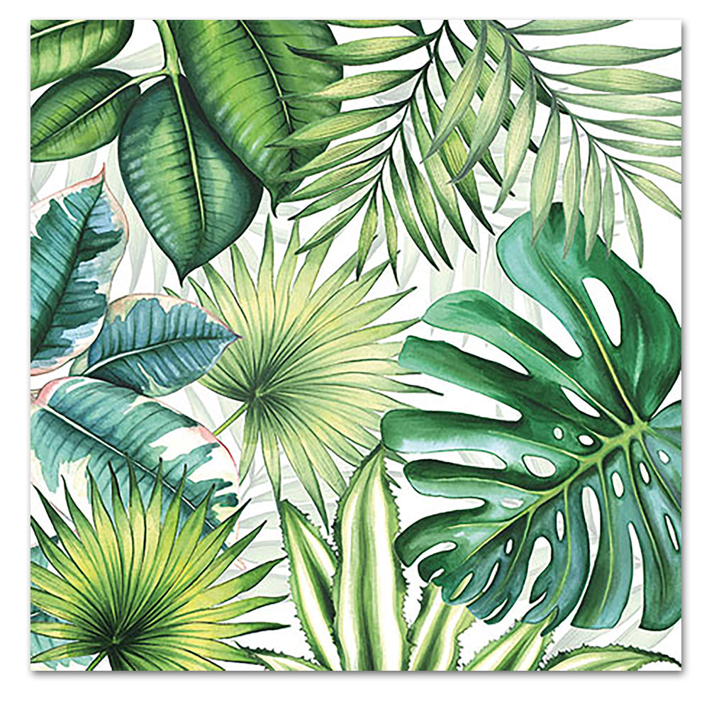 Tropical Leaves Paper Luncheon Napkins