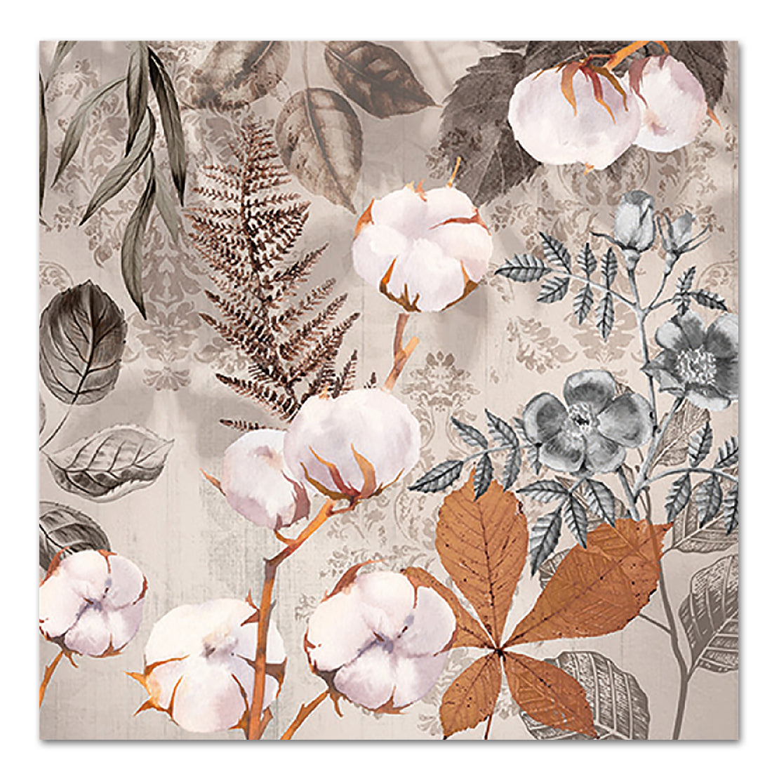Autumn Cotton Botanical Paper Luncheon Napkins