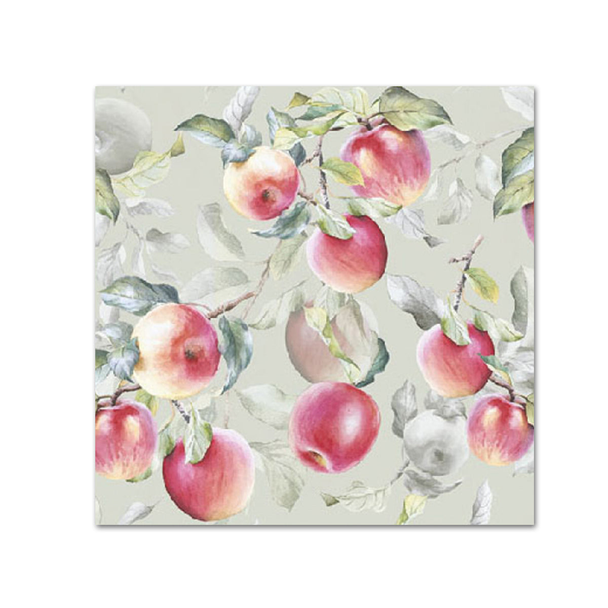 Fresh Fall Apples Paper Beverage Napkins