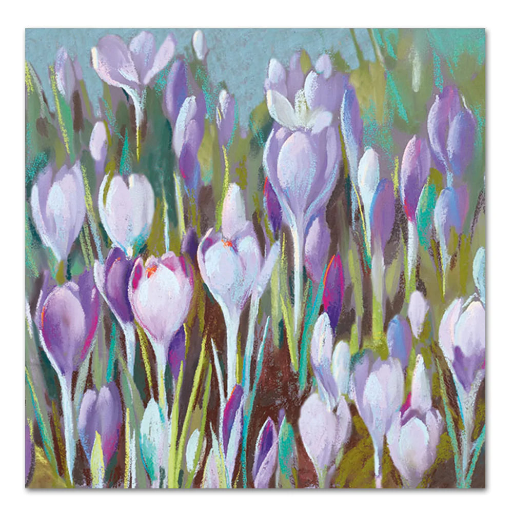 Spring Crocus Paper Luncheon Napkins