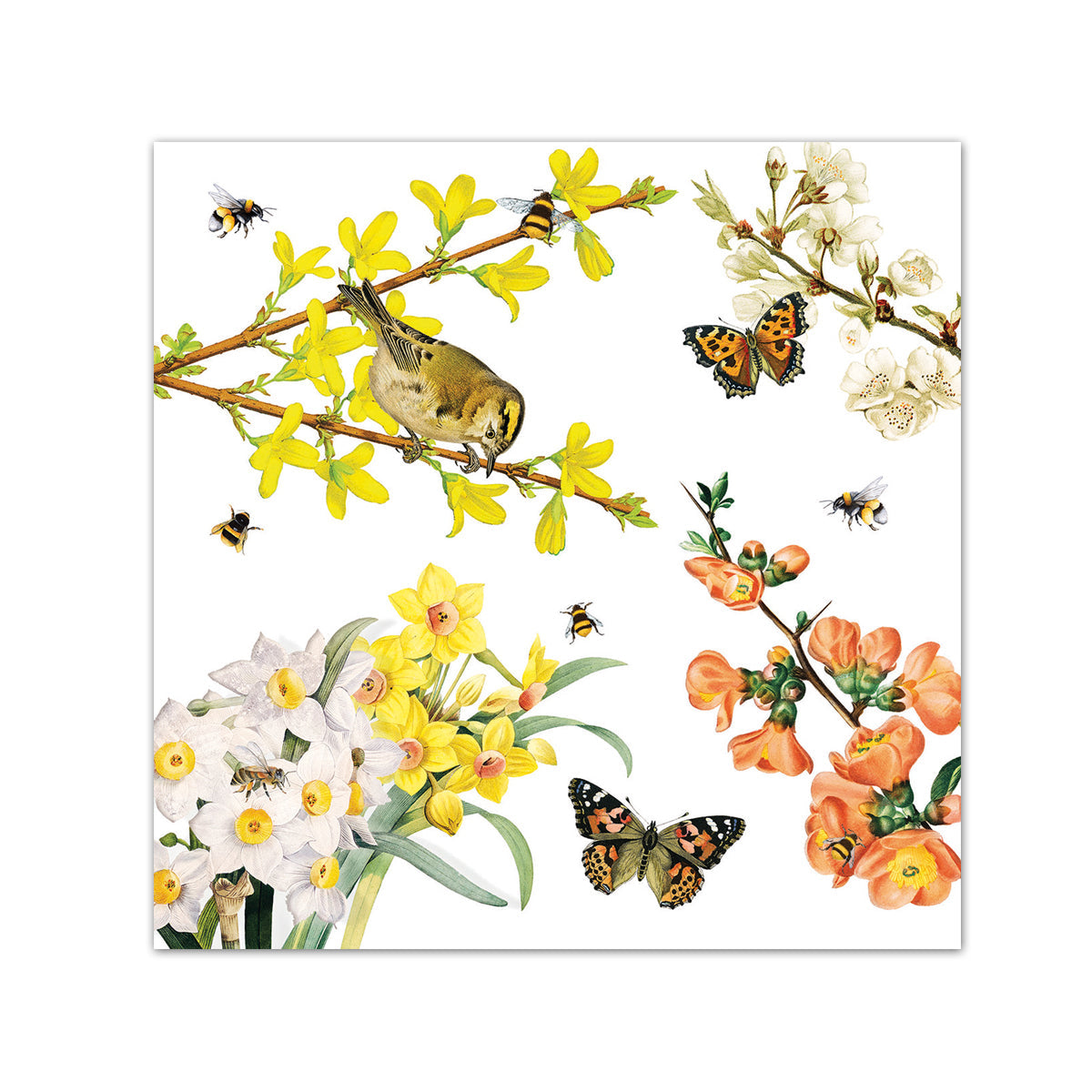 Spring Awakening Paper Beverage Napkins