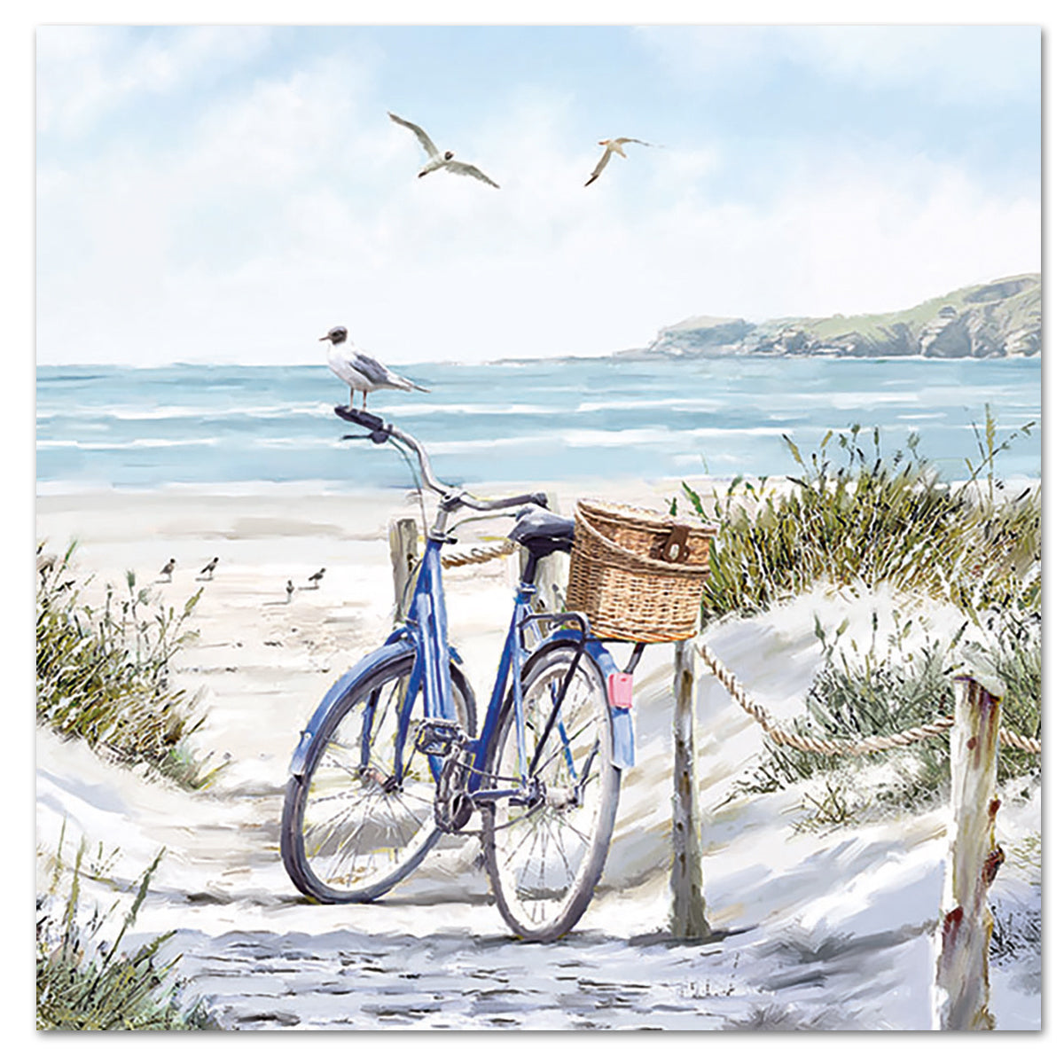 Bike on the Beach Paper Lucheon Napkins