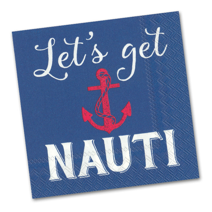 Let's Get Nauti Cocktail Napkin