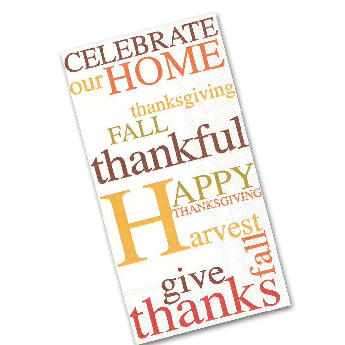 Celebrate Our Home Thanksgiving Paper Guest Towels