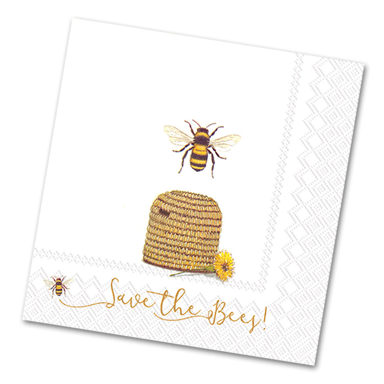 Save the Honey Bees Paper Luncheon Napkins