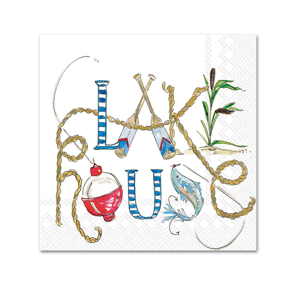 Lake Life Paper Beverage Napkins
